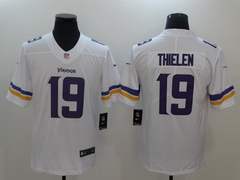 Men Minnesota Vikings #19 Thielen White Nike Vapor Untouchable Limited NFL Jerseys->women nfl jersey->Women Jersey